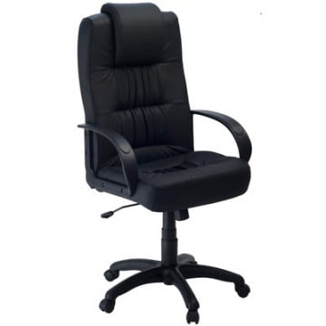 Офисное кресло EasyChair FA_Руководителя EChair 605 TPU к/з черный 629227