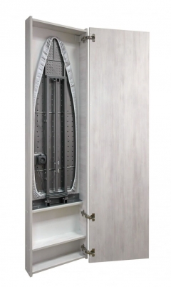 Шкаф со встроенной гладильной доской Shelf-on Iron Box Eco правый Беленый дуб