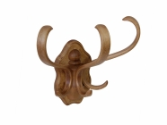 Вешалка настенная Мебелик В 3Н Светло-коричневый