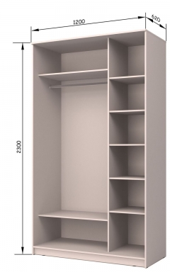 Шкаф-купе Аллоджио Хит-24-12-77 Лондон Ясень шимо темный