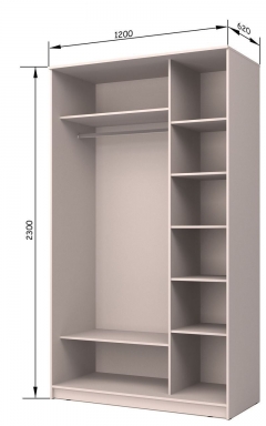 Шкаф-купе Аллоджио Хит-23-14-77 Орхидея Ясень шимо темный