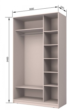 Шкаф-купе Аллоджио Хит-24-17-77 Орхидея Ясень шимо темный