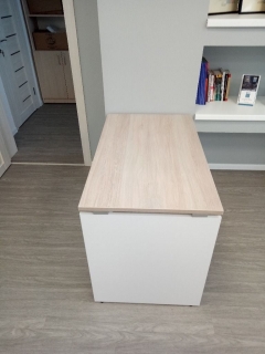 Стол прямой Персона Грата Deka ЛДСП каркас 75.06.10 Дуб Сантана светлый/Белый