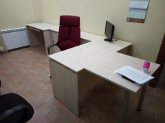 Стол прямой Персона Грата Deka ЛДСП каркас 75.06.14 Туя/Белый