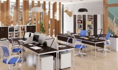 Стол эргономичный Skyland IMAGO-S CA-2SL/R венге магия белый полуматовый