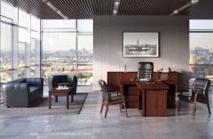 Комплект мебели для кабинета руководителя POINTEX Bern 01 Темный орех