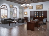 Комплект мебели для кабинета руководителя POINTEX Bern 04 Темный орех