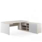 Стол письменный на опорной креденции правый POINTEX ZIO28510321 Светлый дуб