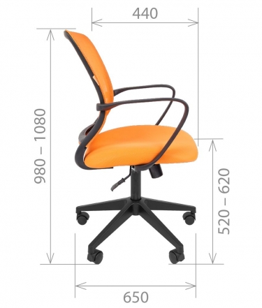 Кресло для оператора Chairman Chairman 698 TW black Серое