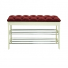 Банкетка Висан Грейс Молочный дуб Бордовый