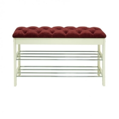 Банкетка Висан Грейс Молочный дуб Бордовый