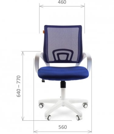 Кресло оператора Chairman Chairman 696 white TW-10 Синее