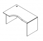 Стол письменный эргономичный левый Skyland WCET 149 L Дуб сонома