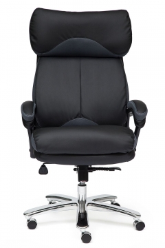 Компьютерное кресло Tetchair Grand Черный/Серый нат. кожа