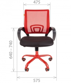 Компьютерное кресло Chairman CHAIRMAN 696 CMet Красный