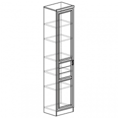Шкаф многоцелевого назначения Яна Лира 43 Дуб нортон темный