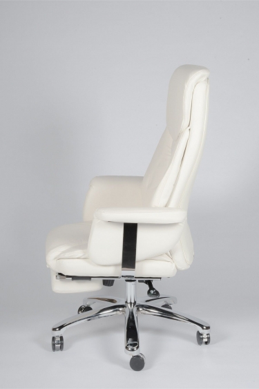 Кресло офисное Норден Парламент H-2021-70-5 ivory leather Слоновая кость