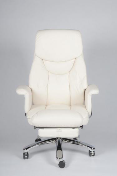 Кресло офисное Норден Парламент H-2021-70-5 ivory leather Слоновая кость