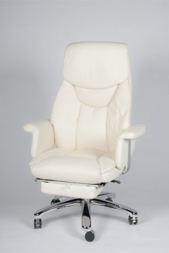 Кресло офисное Норден Парламент H-2021-70-5 ivory leather Слоновая кость