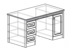 Стол письменный Яна Лючия 193 Дуб Оксфорд серый