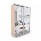 Шкаф-купе 2-х дверный Акцент Купе Акцент-Сим З 1200х600 Дуб молочный