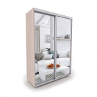 Шкаф-купе 2-х дверный Акцент Купе Акцент-Сим З 1200х600 Ясень шимо светлый