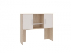 Надстройка стола компьютерного 1200 Мебельсон Лайт-2 модуль 01 Дуб сонома/Белый