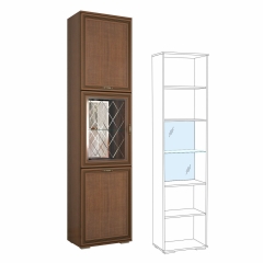 Пенал с витриной Domani Ливорно ЛШ-5 Дуб сонома