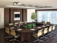 Комплект мебели для переговорной POINTEX Bonn 10 Темный дуб