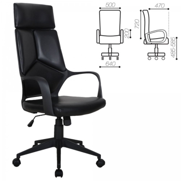 Кресло офисное BRABIX BRABIX Prime EX-515 экокожа Черный