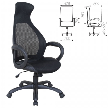 Кресло офисное BRABIX BRABIX Genesis EX-517 Черный