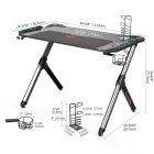 Геймерский стол Eureka Eureka R1-S Черный