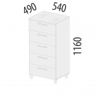 Комод Витра Катрин 92.19 Дуб венге Белый песок Браун вуд