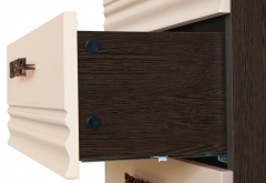 Комплект мебели для спальни Витра Катрин 02 Дуб венге Белый песок Санчо крем Браун вуд