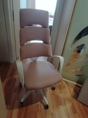 Кресло оператора Рива Riva Chair SAKURA белый пластик Розовый