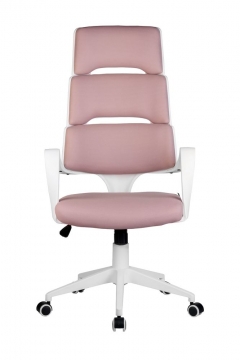 Кресло оператора Рива Riva Chair SAKURA белый пластик Розовый