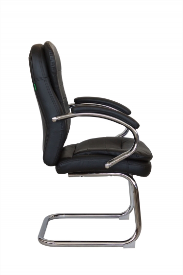 Кресло для посетителя Рива Riva 9024-4 Черный