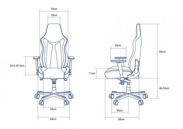 Геймерское кресло Arozzi Arozzi Vernazza Soft Fabric Blue