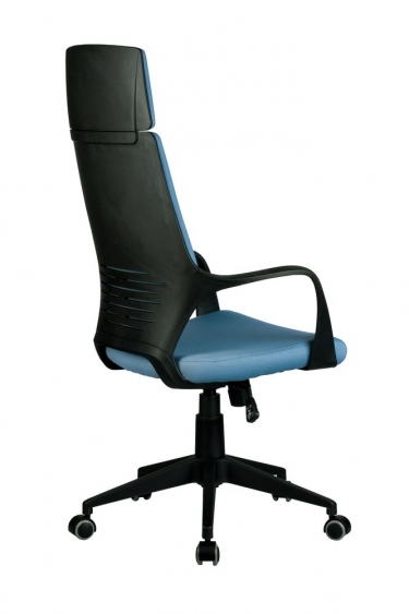 Кресло оператора Рива Riva Chair 8989 черный пластик Синий