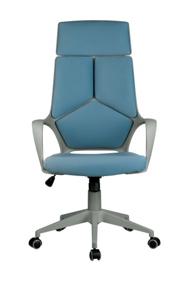 Кресло оператора Рива Riva Chair 8989 серый пластик Синий