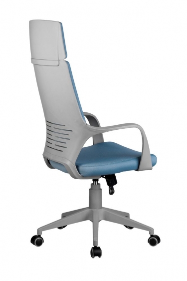 Кресло оператора Рива Riva Chair 8989 серый пластик Синий