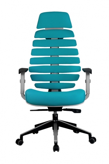 Кресло оператора Рива Riva Chair SHARK Лазурный