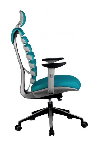 Кресло оператора Рива Riva Chair SHARK Лазурный