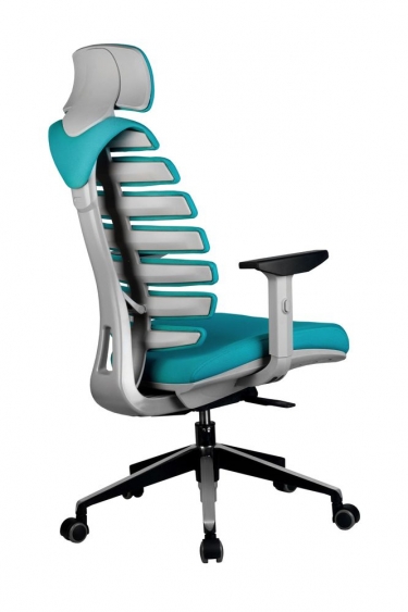 Кресло оператора Рива Riva Chair SHARK Лазурный