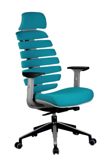 Кресло оператора Рива Riva Chair SHARK Лазурный