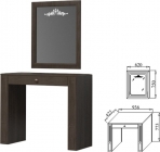 Зеркало Марибель Ева-11 01 Шоколад Венге