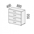 Комод Витра Фреска 66.32