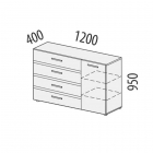 Комод Витра Фреска 66.33