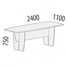 Стол для переговоров Витра Альфа 64.72 Дуб Кронберг