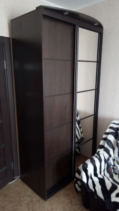 Шкаф-купе 2-х дверный Акцент Купе Акцент-Квадро Д 1200х600 Венге/Бронза